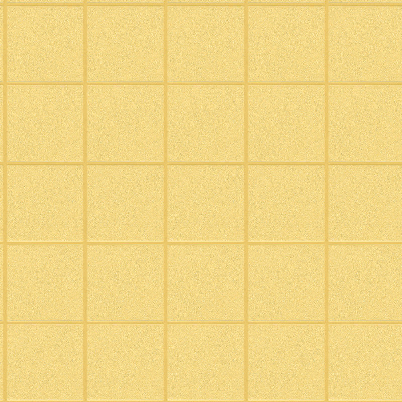 Galileah 10.05m x 53cm Matte Wallpaper Roll, Yellow/Silver