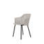 Choice Chair Indoor and Four Steel Legs Base with Upholstery Cane-line Zen Seat Cover-650687317-650706060-650706935