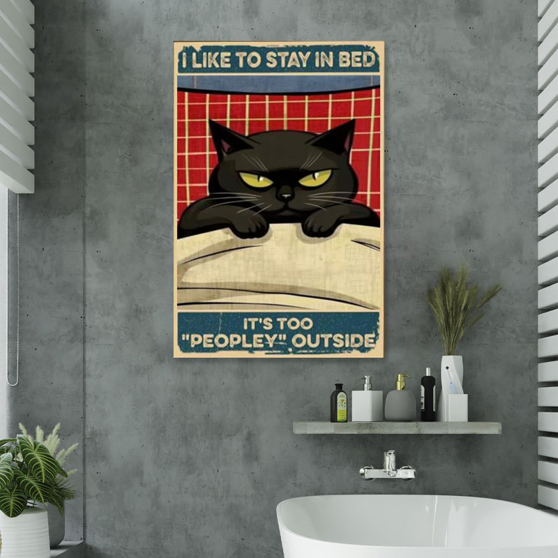 «Its Too Peopley extérieur 1», impression sur toile tendue, L 24 po x H 36 po