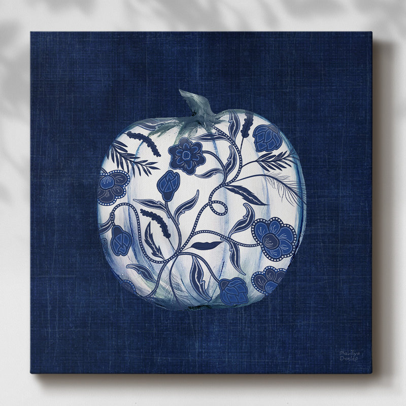 «Paisley Pumpkin I», reproduction sur toile tendue, H 16 po x l 16 po x P 1,5 po