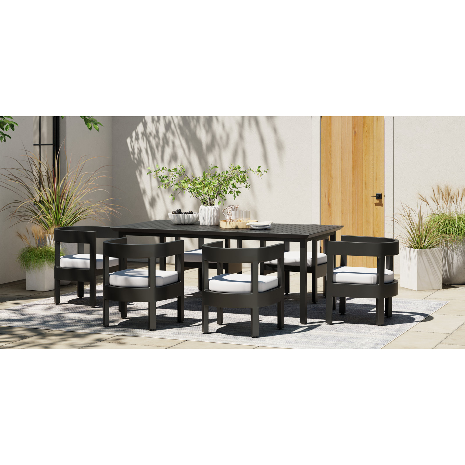 Everlee Aluminum Outdoor Dining Table
