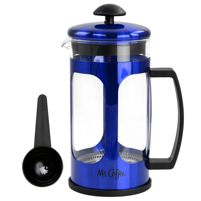 Cafetière en acier inoxydable Mr. Coffee 30 oz., Bleu