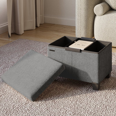 Vérrant Boucle Storage Ottoman Bench