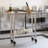 VidaXL Stainless Steel L x W x 33.5 in. H Adjustable Work Table-96261897