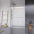 Ennis 60" W x 76" H By Pass Framed Shower Door with Clear Glass-101281907