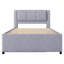 Lit plateforme double avec lit gigogne-608287097