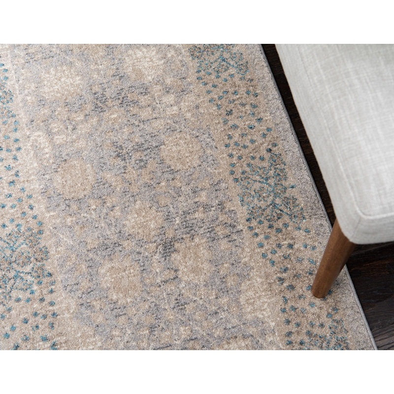 Linz Floral Indoor Rug, Rectangle 3'3" x 5'3"