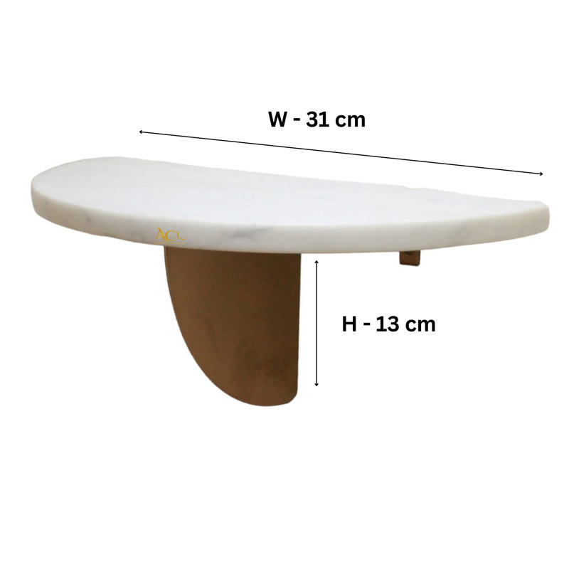Ceramic Floating Shelf, Gold