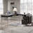 L-Shaped Desk, Black Finish-26096304