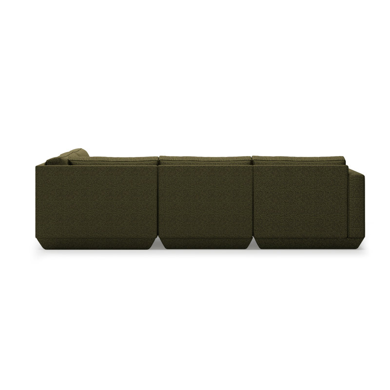 Podium Modular 4 PC Lounge Sectional A, Right Hand Facing, Copenhagen Terra