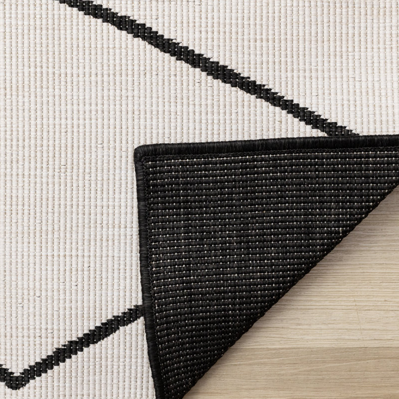 Tapis blanc intérieur / extérieur Trellis