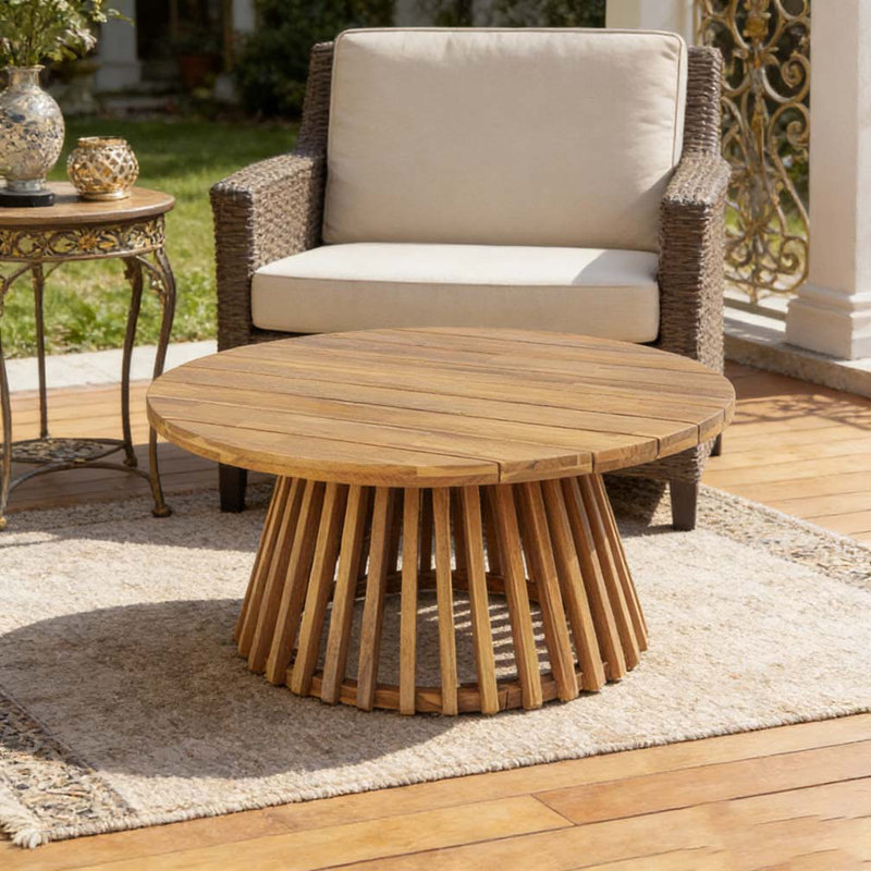 Table basse en bois, Teck