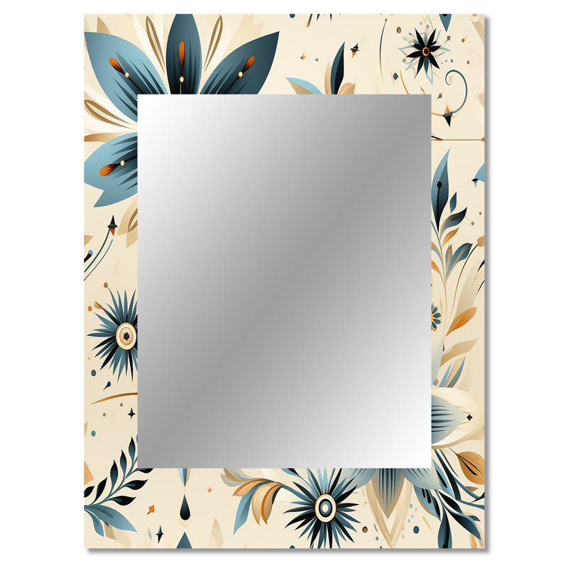 Alexo - Bohemian Rectangular Wall Mirror, 40 po x 30 po