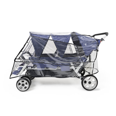 Foundations 6 Seat Stroller Rain Cover