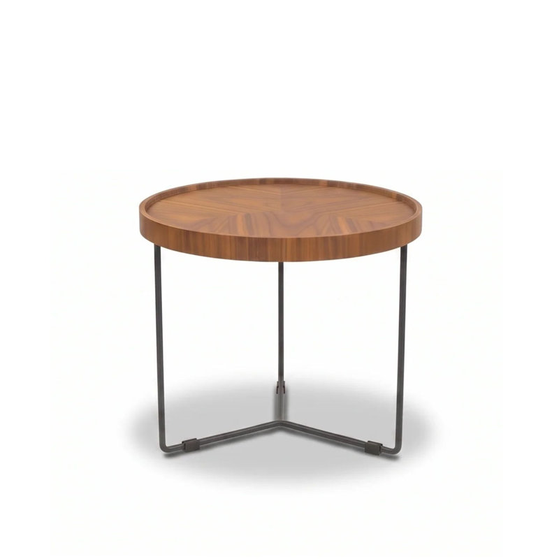 Heckson Solid Wood Top End Table