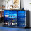 Premium Display Sideboard with Tri-Color Sensor, Removable Glass Shelves and Lock-1782074196