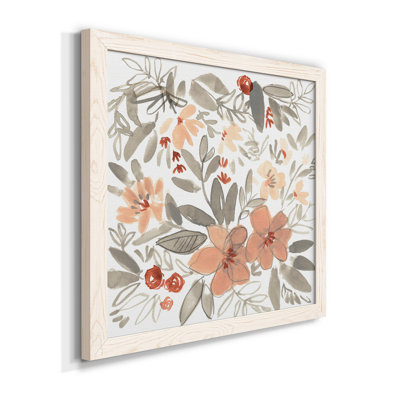 " Peach & Rust Blooms II "