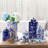 Shanquia 9.44" Handmade Blue White Chinoiserie Ceramic Ginger Jar/ Table Vase