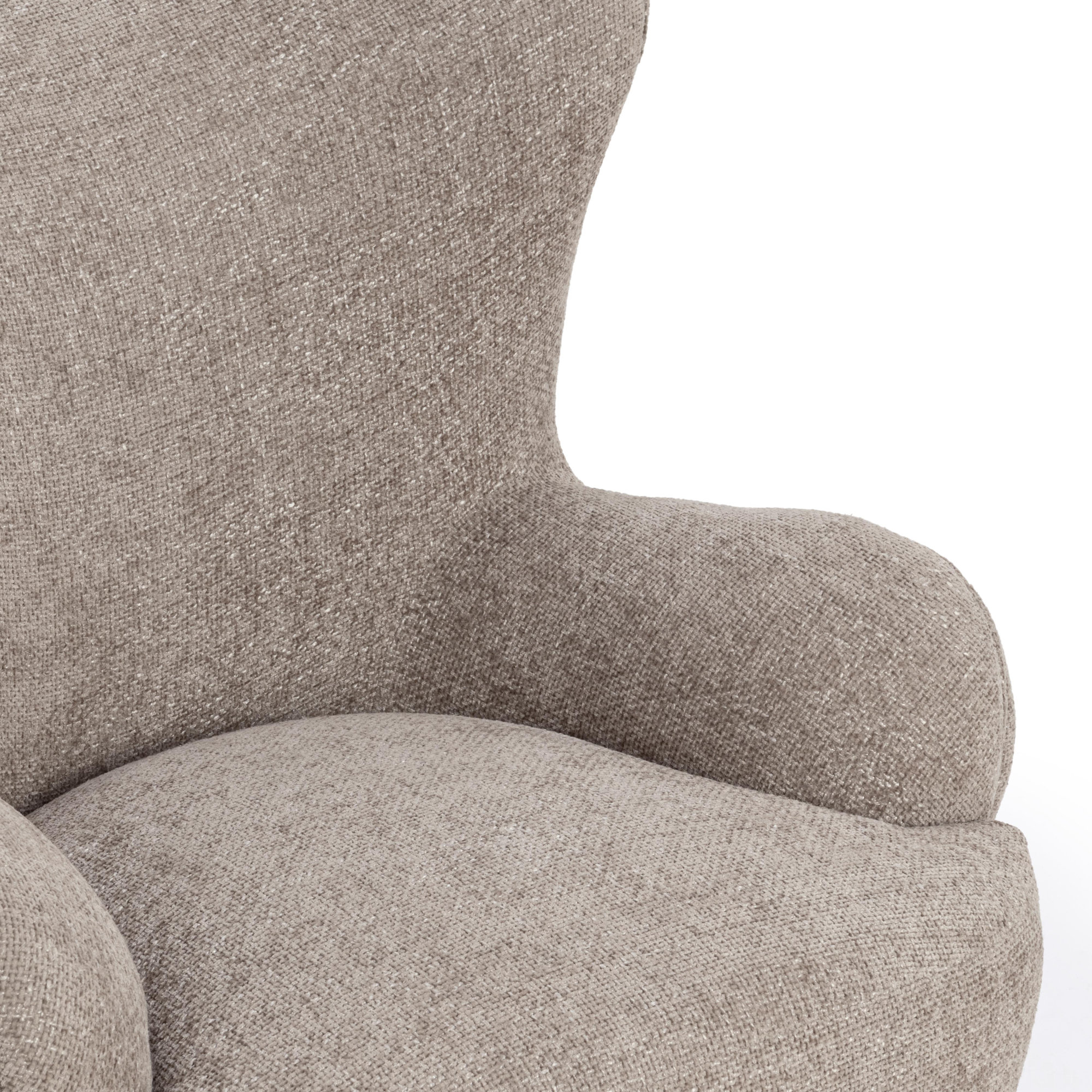 Penelope Upholstered Armchair, Mushroom Taupe