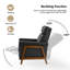 Fauteuil inclinable électrique en cuir véritable de 28,75 po de largeur avec ports USB Aryaman-777545674