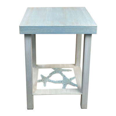Chaudhry Solid Wood Top End Table
