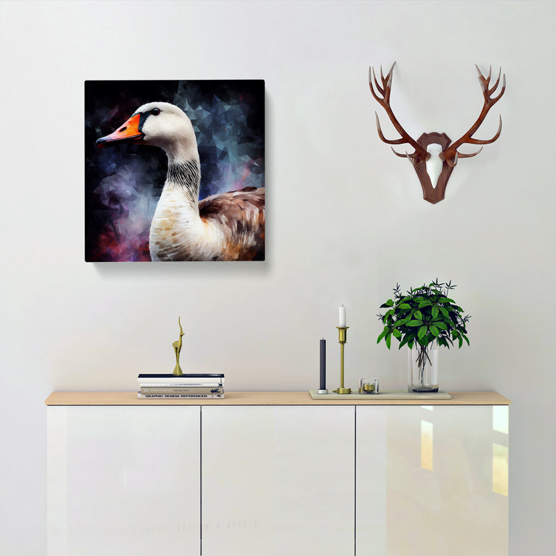 Goose Abstract No.2 - No Frame Print, 35cm H x 35cm W x 3cm D