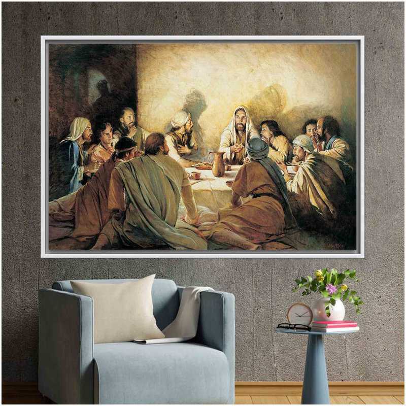 Print on Canvas, Framed Print without Mat, White, 50 cm H x 70 cm W