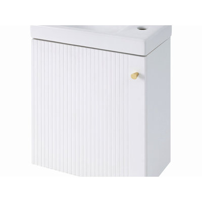 16.00'' Single Bathroom Vanity with Ceramic Top