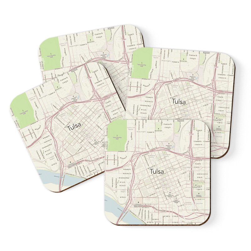 Sous-verre carte des États-Unis, Tulsa