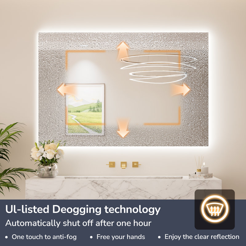 Armadale Backlit LED Bathroom Mirror, 24" x 40"