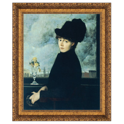 Against the Window, 1884, reproduction d'art sur toile encadrée