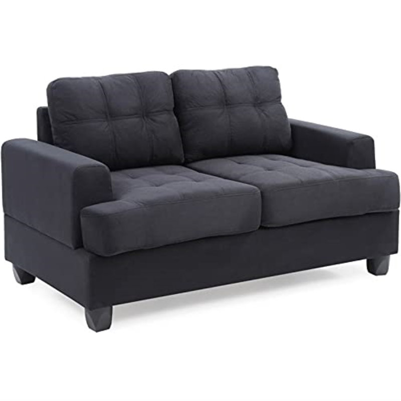 Causeuse Penta Sandridge G511A-L, bleu marine, Noir