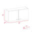 Armoire murale 2 portes 2 compartiments-354046453
