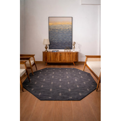 Tapis écologiques en laine nouée à la main Anley
