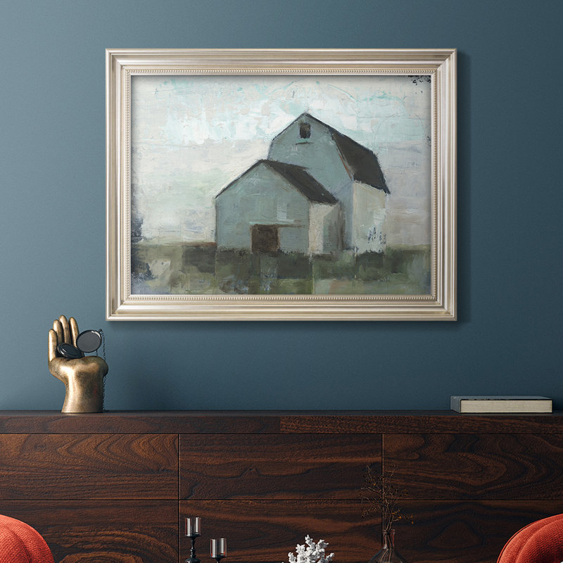 Barn At Sunset I Barn At Sunset - reproduction d'art sur toile, L 32 po x H 23 po