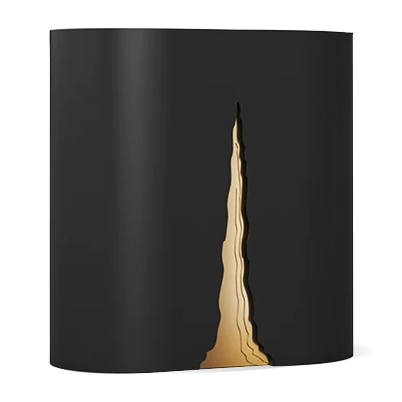 Bureau de réception contemporain en bois manufacturé Contemporary, Black, 41.34