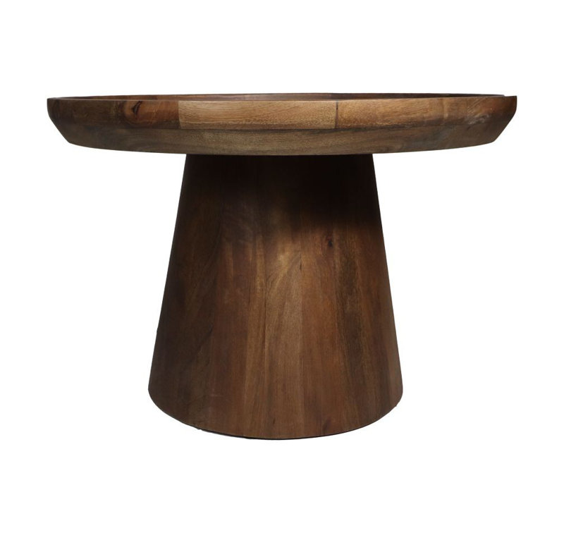 Copenhagan Solid Wood Coffee Table, Brown, 40cm H x 60cm L x 60cm W
