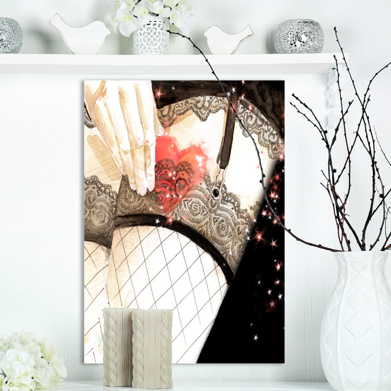Femmes sexy - impression sur toile tendue, H 20 po x l 12 po x P 1po
