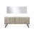 Lancy 80 in W x 20 in D Double Bath Vanity Top and Mirror-113284441