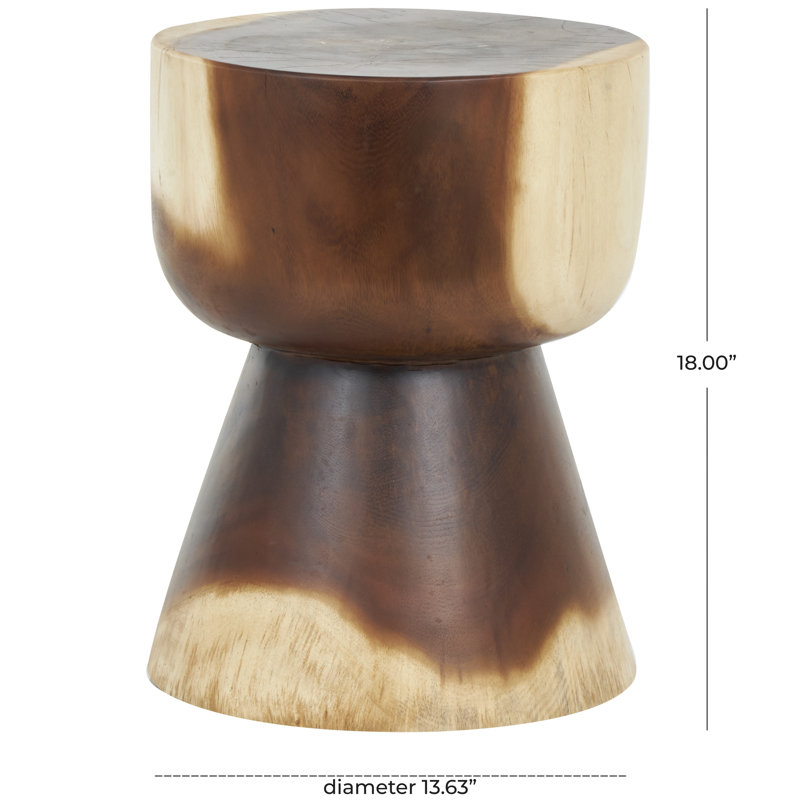 Table d'appoint en bois de sablier Chenaye