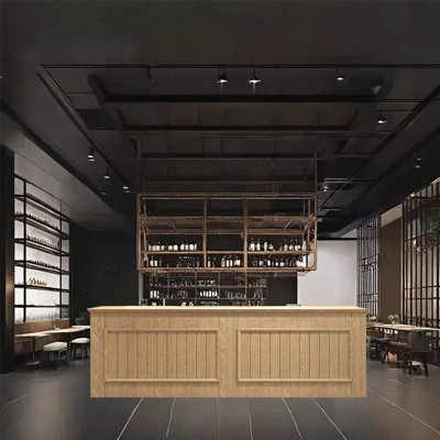 94.48-Inch Multifunctional Bar Cabinet with Stemware Rack, Lockable Drawer, Storage Shelves and Display