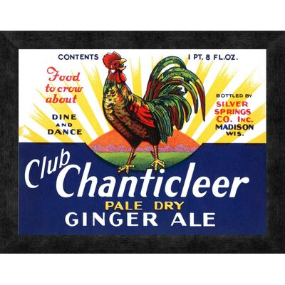 Club Chanticleer Pale Dry Ginger Ale' Framed Vintage Advertisement -  Global Gallery, GCF-376197-16-299