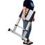 Échelle télescopique en aluminium de 12,5 pi avec pieds antidérapants, fonction de sécurité de ralentissement avec échelle d'extension portative stabilisatrice pour le travail domestique et extérieur, capacité de 330 lb