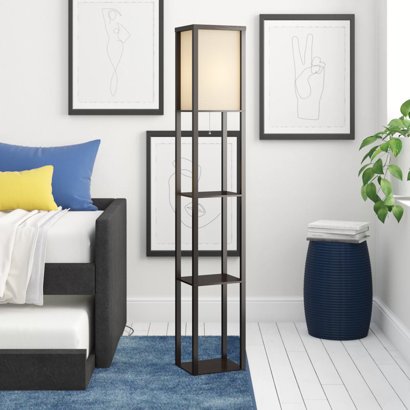 Agilbert 63'' Black Column Floor Lamp