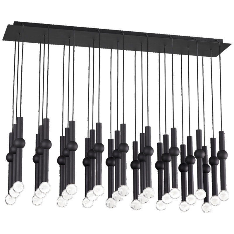 Guyed 27 - Light LED Pendant, Nightshade Black