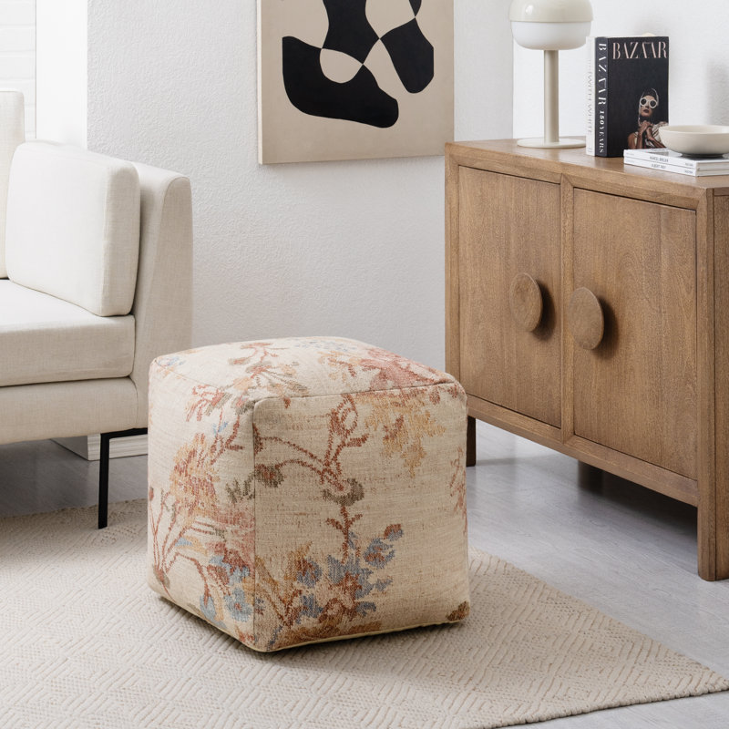 Repose-pieds Yinka, Beige Botanical