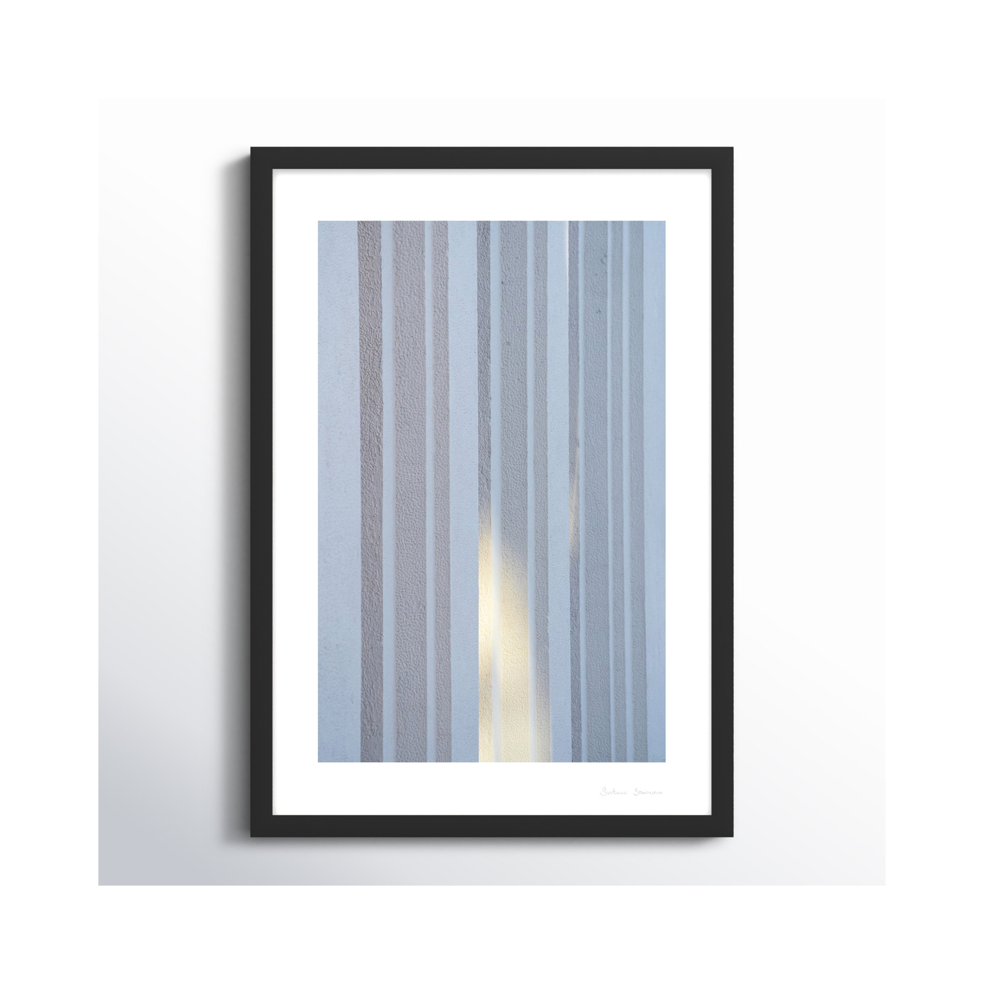Ludvig Sun and Conccrete 2 by Svetlana Smirnova - Picture Frame Photograph, 38" H x 26.5" W x 1.25" D, Black