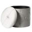 Repose-pieds de rangement rond en velours Hanes 15,75 po Hanes-1434357783