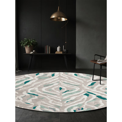 Machine Washable Gray Area Rug