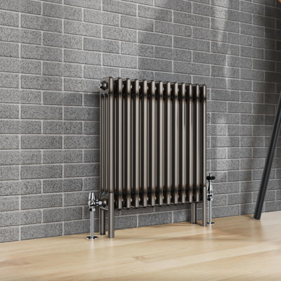 Dube Horizontal Traditional 3 Column Radiator Raw Metal
